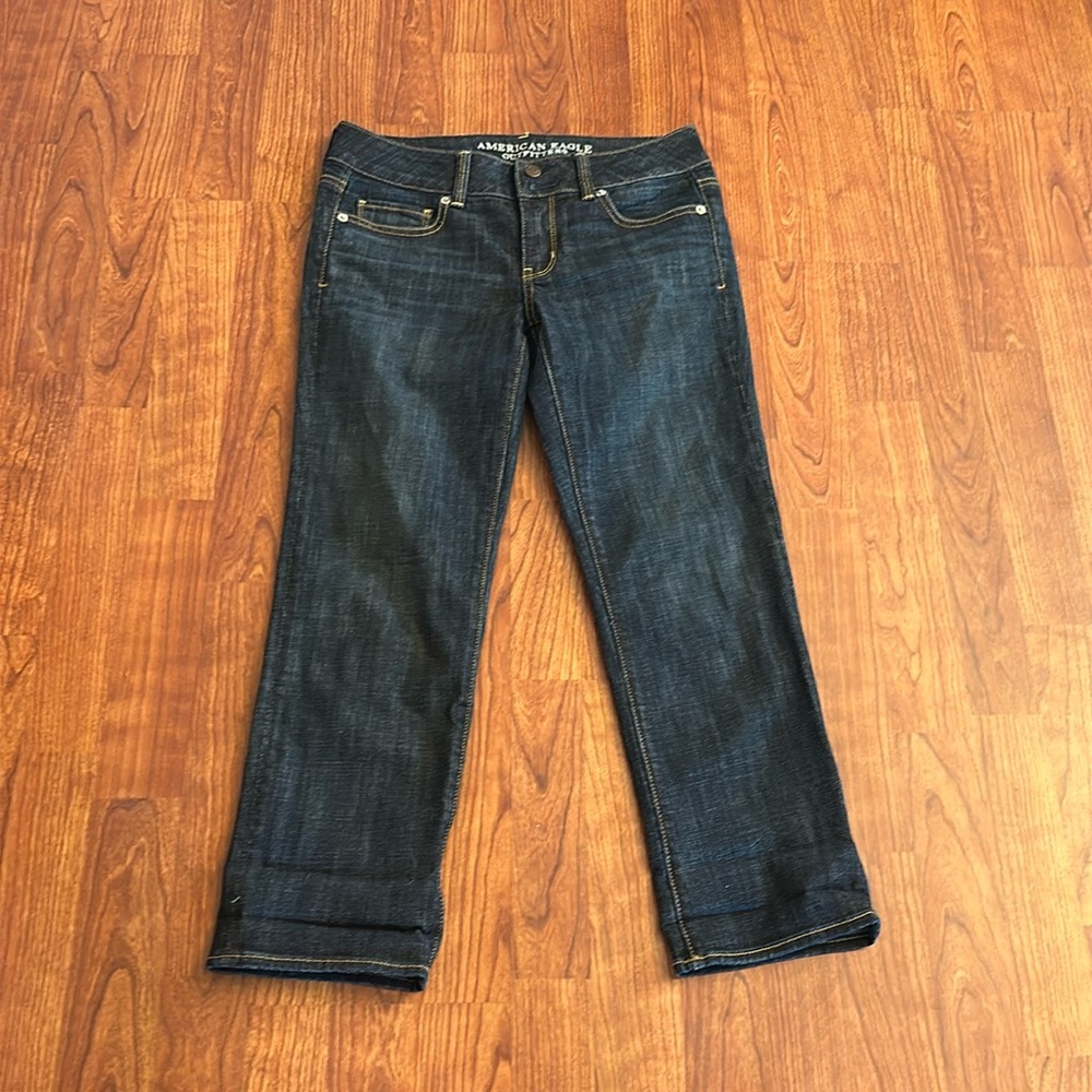 American Eagle artist crop stretch jeans size 4